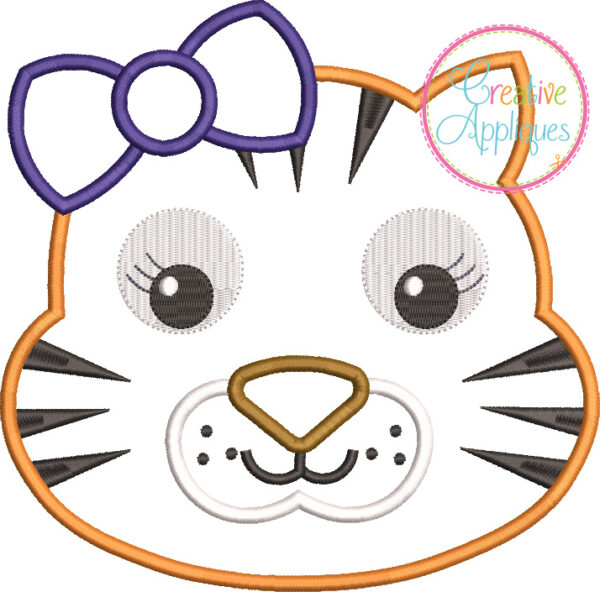 Tiger Girl Applique - Image 2