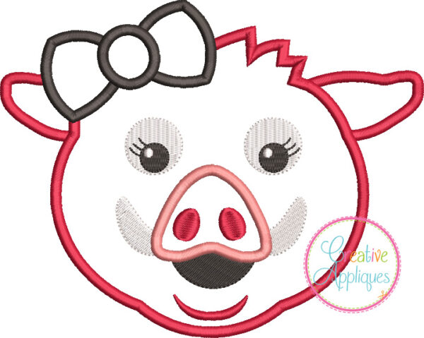 Hog Girl Applique - Image 2