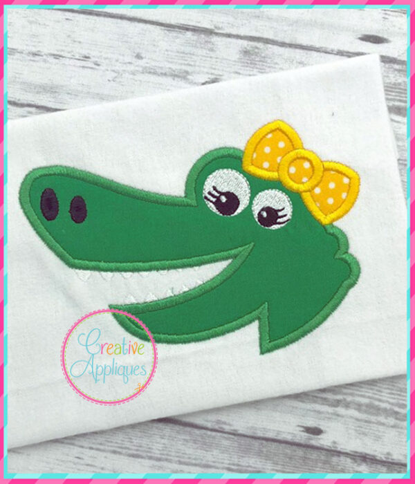 Alligator Girl Applique