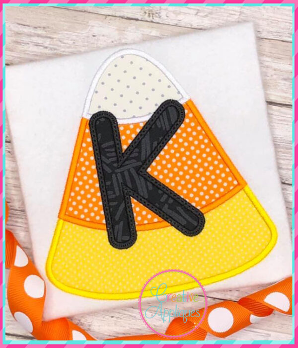 Candy Corn Alphabet Applique