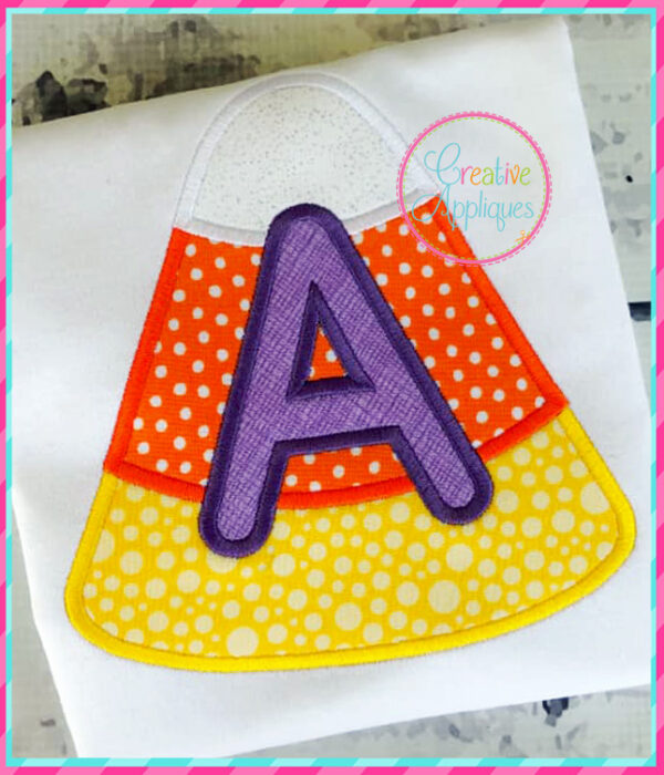 Candy Corn Alphabet Applique - Image 4