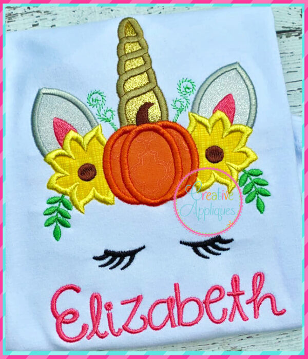 Unicorn Pumpkin Applique - Image 6