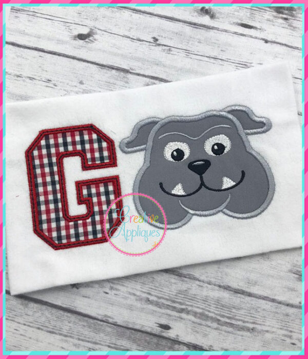 Go Bulldog Applique