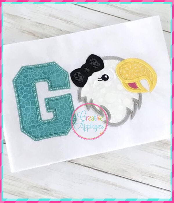 Go Eagle Girl Applique