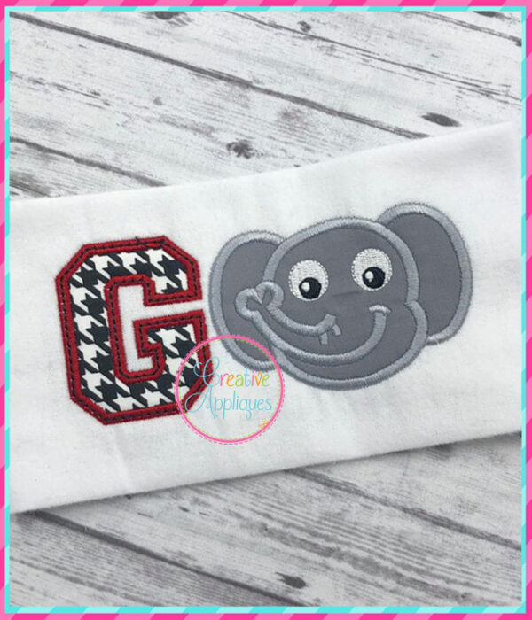 Go Elephant Applique