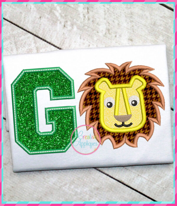 Go Lion Applique