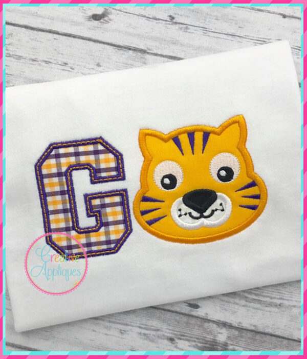 Go Tiger Applique