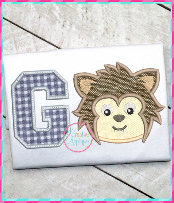 Go Wolf Applique