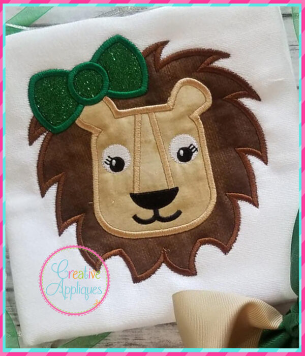 Lion Girl Applique