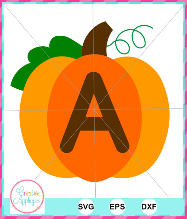 Pumpkin Alphabet Cut File