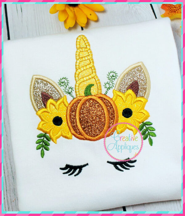 Unicorn Pumpkin Applique - Image 7