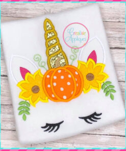 Unicorn Pumpkin Applique - Creative Appliques