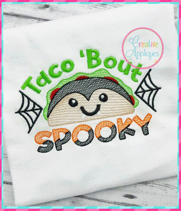 Sketch Stitch Taco Bout Spooky Embroidery