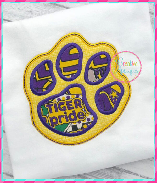 Tiger Paw Applique