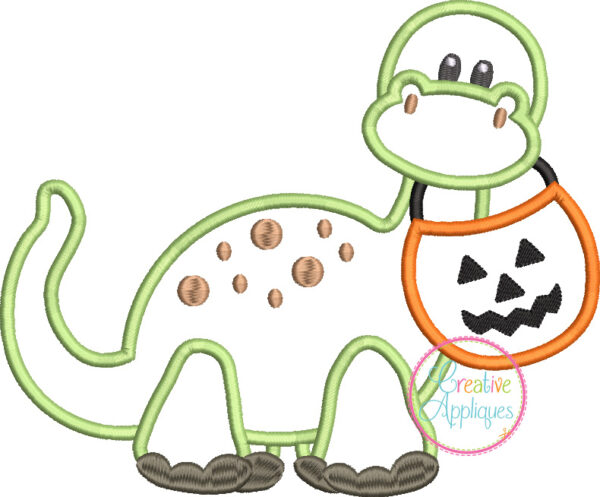 Halloween Dinosaur Applique - Image 2