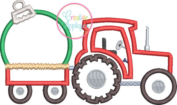 Tractor Ornament Applique - Image 3