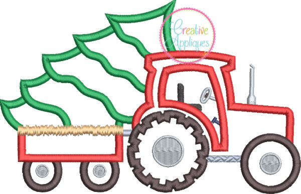 Tractor Tree Applique - Image 2