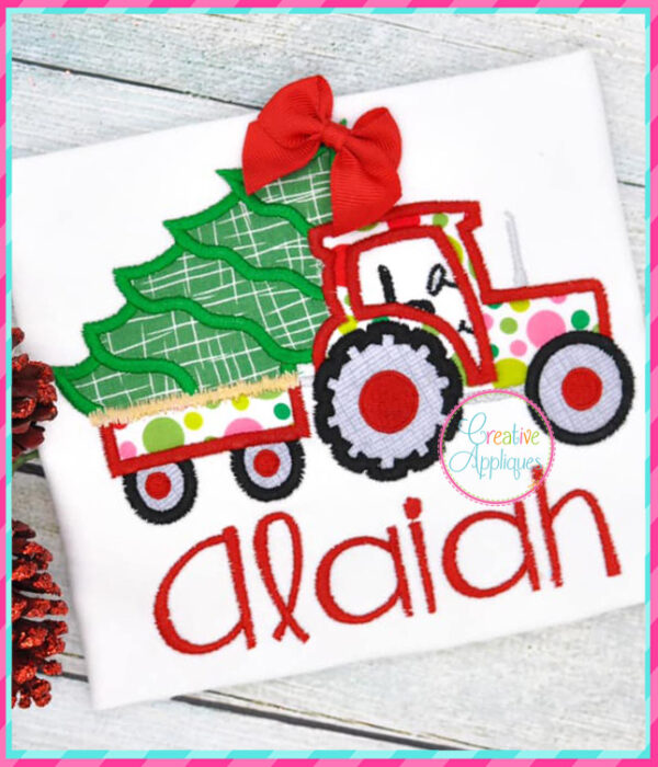 Tractor Tree Applique - Image 3