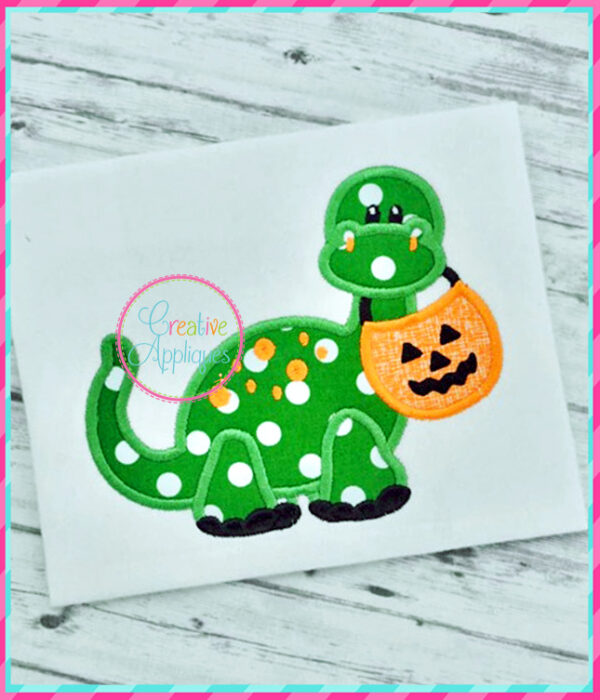 Halloween Dinosaur Applique - Image 4