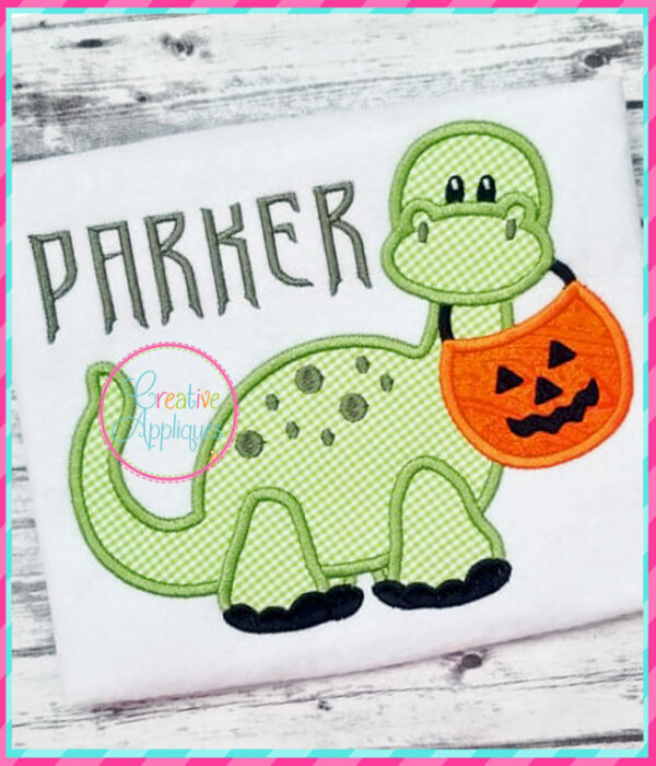 Halloween Dinosaur Applique