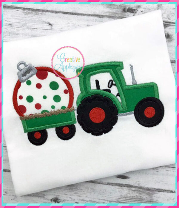 Tractor Ornament Applique - Image 2