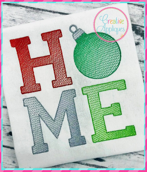 Sketch Stitch Home Ornament Embroidery