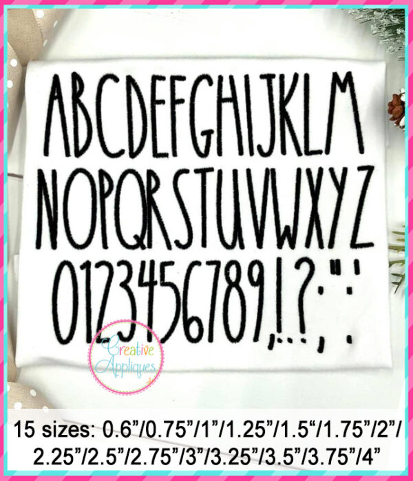 Farmhouse Embroidery Font - Image 2