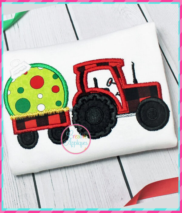 Tractor Ornament Applique