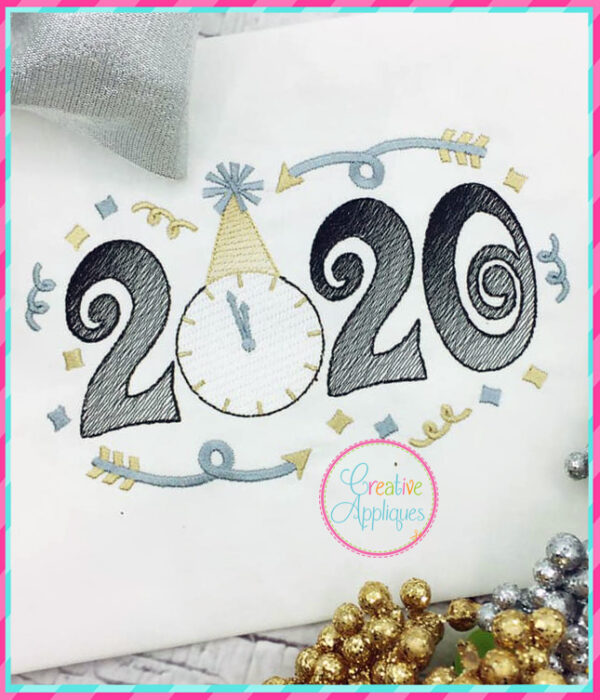 Sketch 2020 New Years Embroidery - Image 2