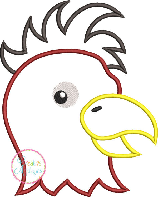 Rooster Applique Design - Image 2