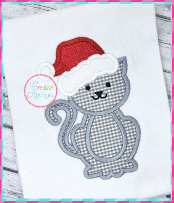 Santa Cat Applique - Image 5