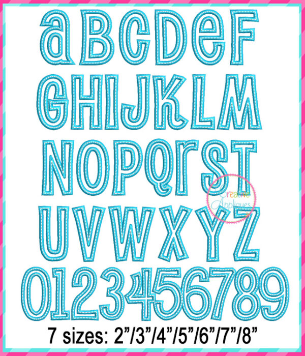 Scooter Applique Font - Image 2