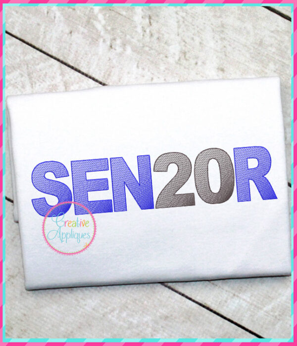 Sketch Stitch Senior 2020 Embroidery