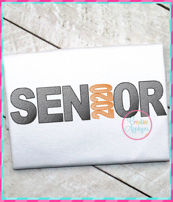 Sketch Stitch Senior 2020 Embroidery