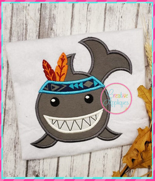 Indian Shark Applique