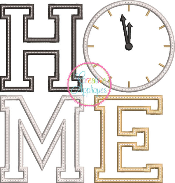 Home Clock Applique - Image 2