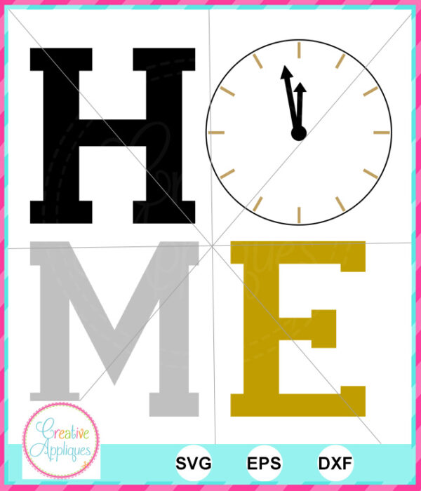 Home Clock Cut File