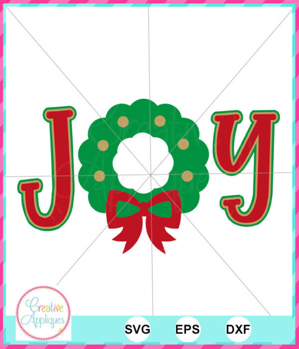 Joy Wreath Cut File