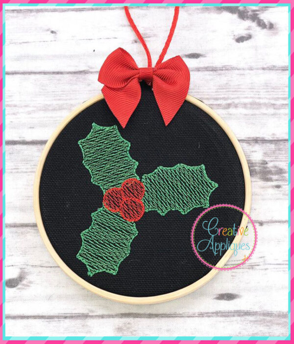 Sketch Holly Embroidery