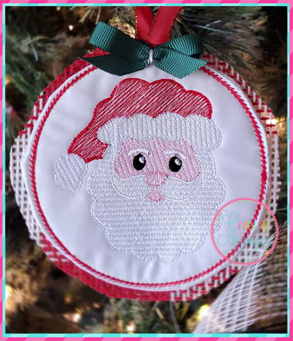 Sketch Santa Claus Embroidery - Image 2