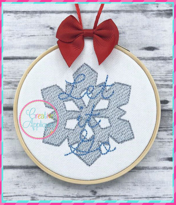 Sketch Snowflake Embroidery