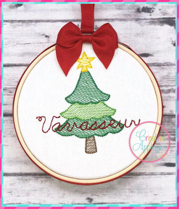 Sketch Tiered Tree Embroidery