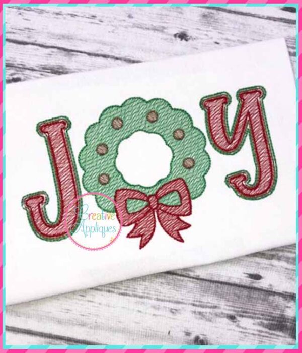 Joy Wreath Embroidery