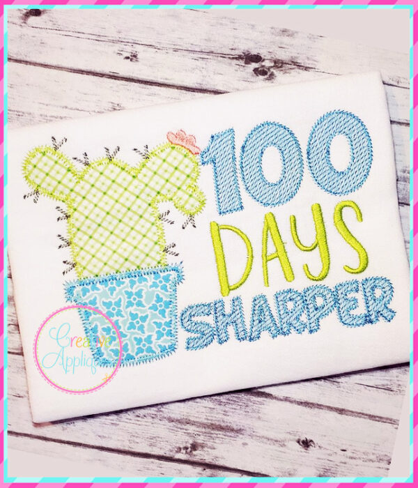 100 Days Sharper Applique