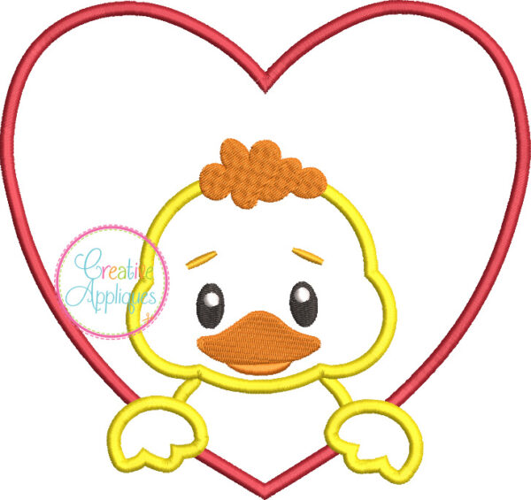 Chick Heart Applique - Image 2