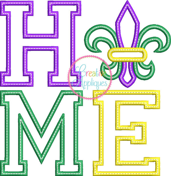 Home Fleur De Lis Applique - Image 2