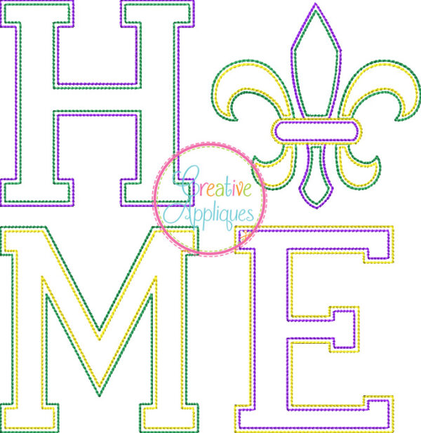 Vintage Home Fleur De Lis Applique - Image 2