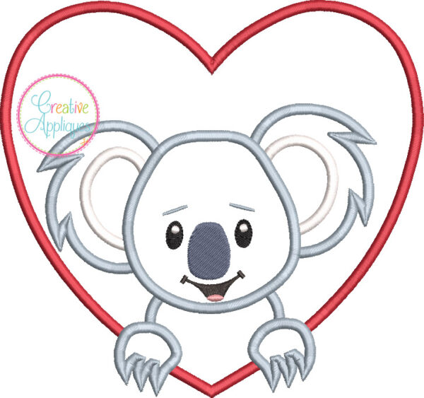 Valentine Animal Heart Applique Set 2 - Image 3