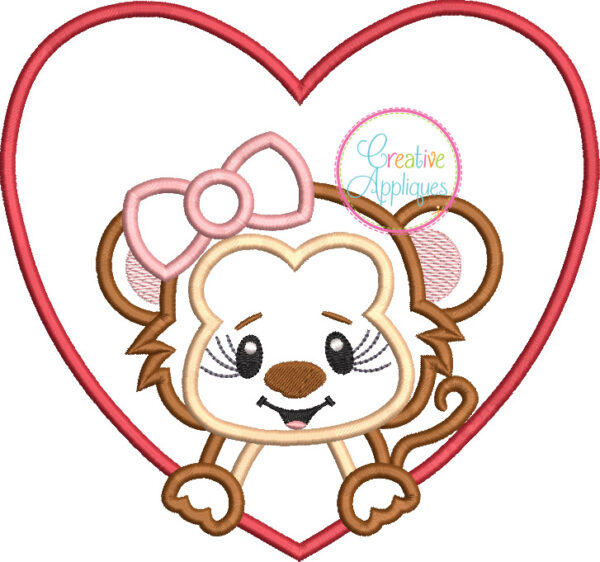 Valentine Animal Heart Applique Set 2 - Image 13