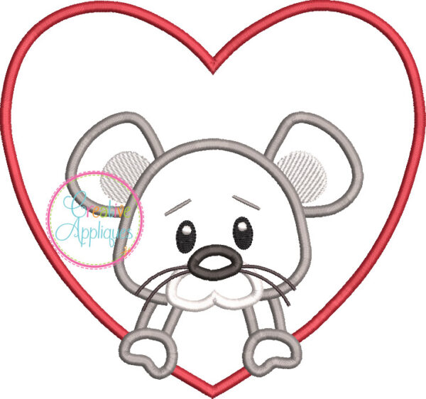 Valentine Animal Heart Applique Set 2 - Image 15